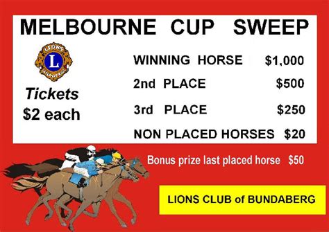 Melbourne Cup Sweep - Bundaberg Lions Club