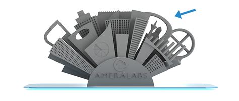 3D printer calibration print to test resin exposure | AmeraLabs