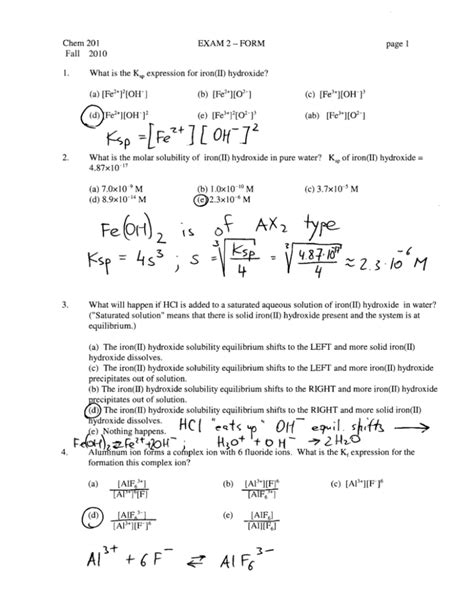 (d) The iron(II) hydroxide solubility equilibrium shifts