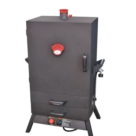 LANDMANN Smoky Mountain Push and Turn Ignition Gas Vertical Smoker (Common: 38-in; Actual: 48-in ...