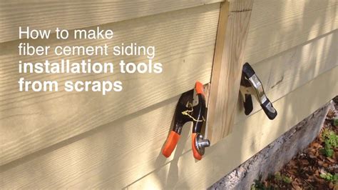 How to make fiber cement siding installation tools from scraps - YouTube