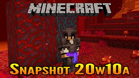 Minecraft Snapshot 20w10a | Hoe Changes, Netherite Smithing Table Use ...