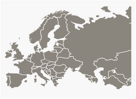 Europe And Cis Countries Map, HD Png Download - kindpng