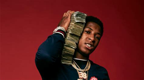 NBA Youngboy In Red Background With Money Bundle On Neck HD NBA ...