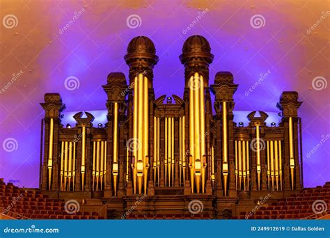 Historic Pipe Organ at the Tabernacle on Temple Square at the Salt Lake ...