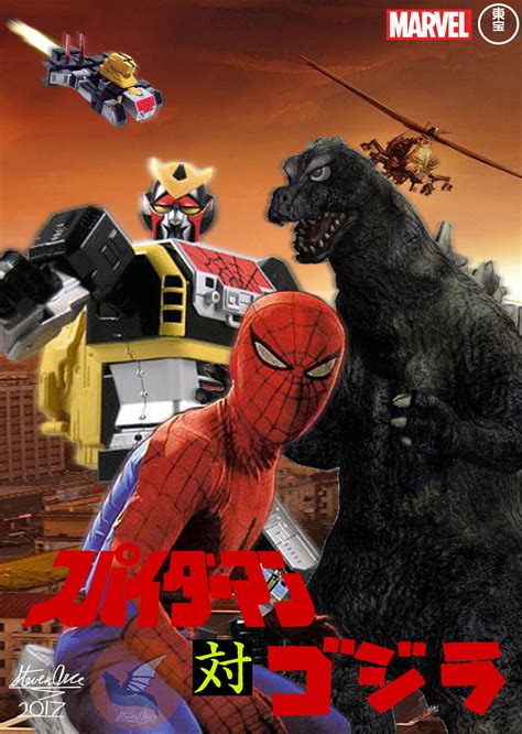 Spider-Man vs. Godzilla - SUPAIDAMAN TAI GOJIRA by Yoshidraco on DeviantArt