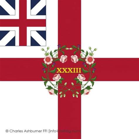 33rd Regiment of Foot. Regimental Colour - MrFlag