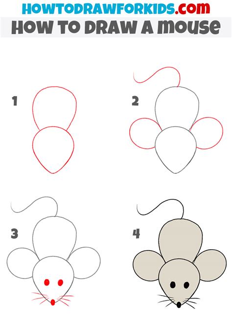 How To Draw A Mouse Easy - Soupcrazy1