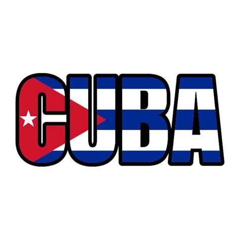 Cuba Flag Word Art Vector Cuban .eps, .dxf, .svg .png. Vinyl Cutter Ready, T-shirt, CNC Clipart ...