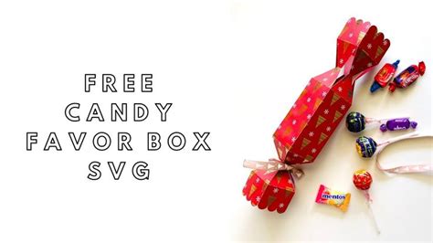 Free download - Christmas Cracker / Candy Gift Box SVG template for ...