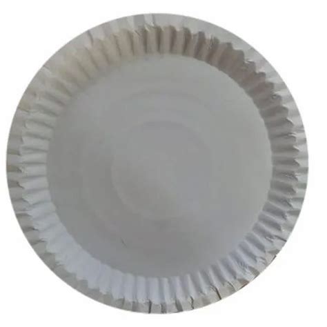 White Biodegradable Paper Plate, For Event and Party Supplies, Size: 12 Inch at Rs 3/piece in ...