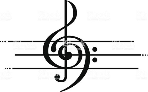 Marriage of Treble and Bass Clef in 2020 | Treble clef tattoo, Clef ...