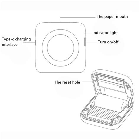 Usb 300dpi Portable Label Maker Machine Handheld Bt Sticker Label ...