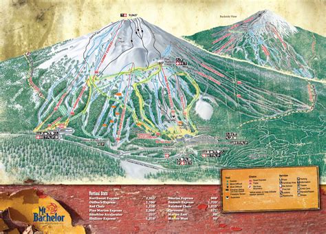 Mt. Bachelor Trail map - Freeride