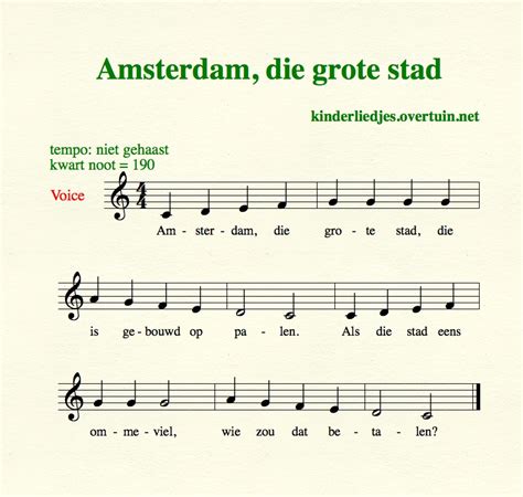 Dutch children's songs A-C, lullabies and nursery rhymes, with music ...