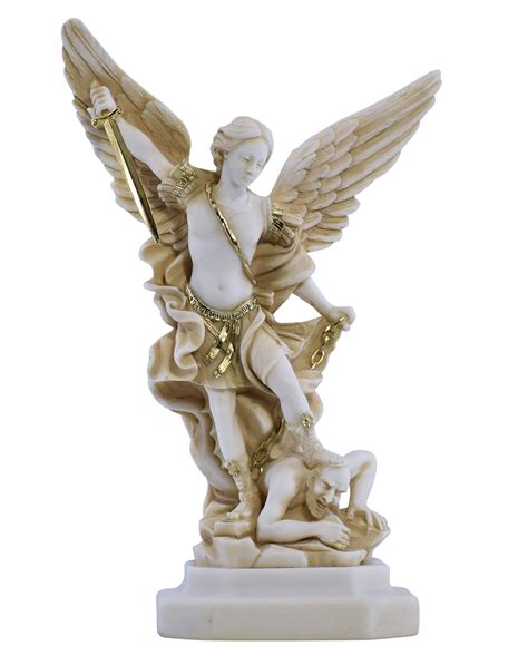 Buy Saint St Michael Archangel Defeated Lucifer Greek Statue Sculpture ...