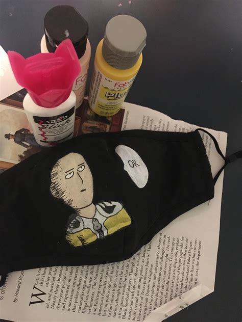 Painted my bf a one punch man mask :) : r/OnePunchMan