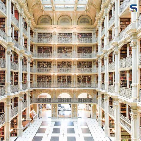 Most Outstanding Libraries in the World | Beautiful George Peabody Library in Maryland