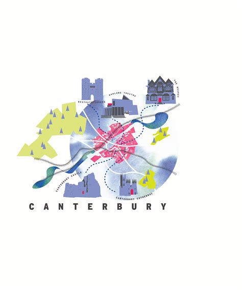 Canterbury Map on Behance