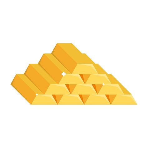 Gold bars isolated 1266347 Vector Art at Vecteezy