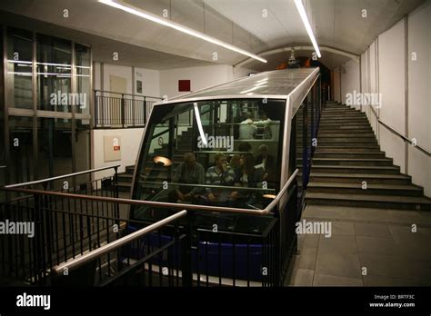 A cable car on the funicular railway in Bergen Stock Photo - Alamy