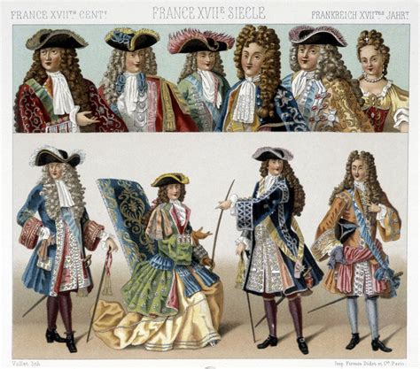 Costumes and hairstyles of the French nobility in the 18th century ...