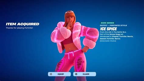 How to Get the Ice Spice Skin in Fortnite?