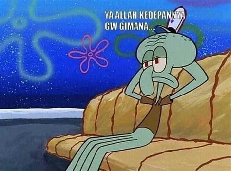 Meme Depresi Squidward Tentacles, Pantas Jadi Renungan Diri