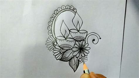 Rangoli Designs // Diwali Rangoli Designs // Simple Rangoli designs //pencil drawing//pencil ...