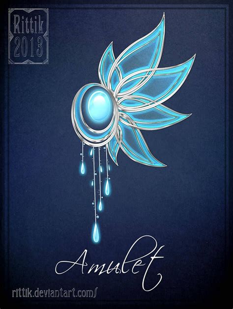 Amulet - Commission 5 by Rittik | Anime amulet, Anime jewelry, Weapon ...