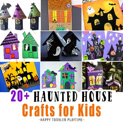 20+ Awesome Haunted House Crafts for Kids - Happy Toddler Playtime