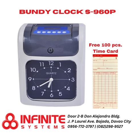 BUNDY CLOCK S-960P TIME AND ATTENDANCE RECORDER WITH FREE 100 pcs. YOKATTA TIME CARD, Computers ...