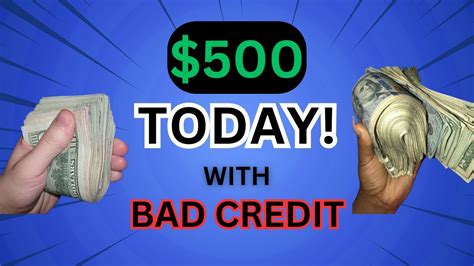 $500 RIGHT NOW with BAD CREDIT (Get this app) - YouTube