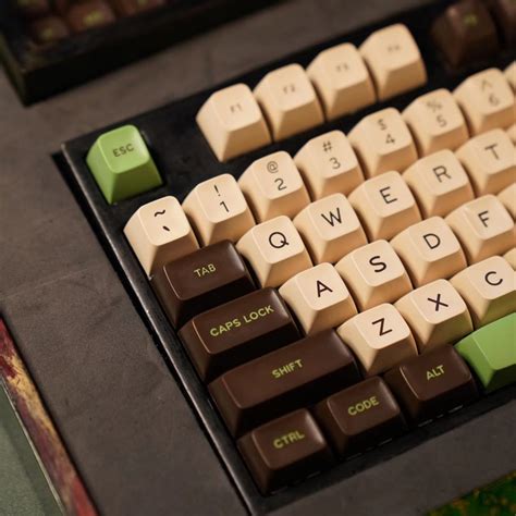 Matcha Cocoa ABS ANSI&ISO Keycaps Set SA Profile – KeyGeak