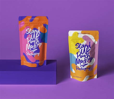 Stand-up Pouch Bag Packaging Mockup PSD - PsFiles