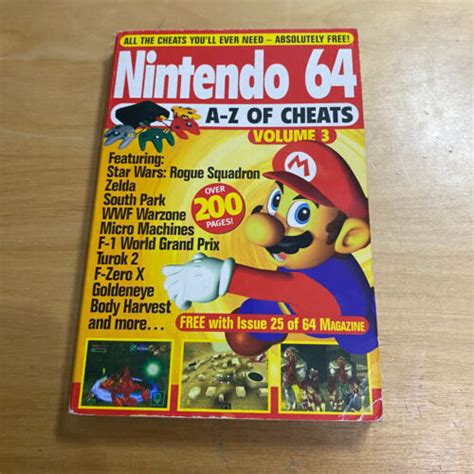 64 Magazine Nintendo 64 N64 A-Z of Cheats Volume 3 Super Mario 64 | eBay