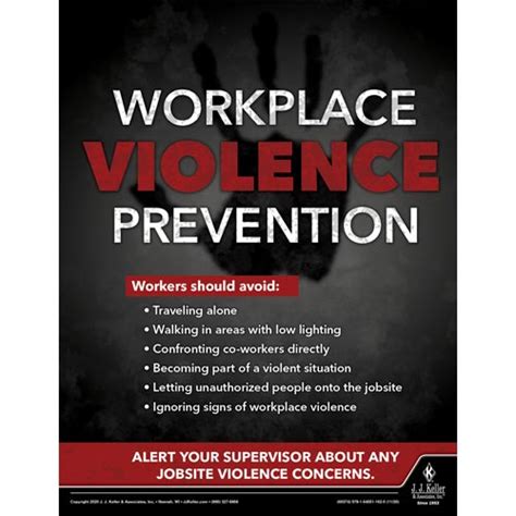 Workplace Violence Prevention - Construction Safety Poster