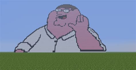 My pixel art of Peter from family guy! Minecraft Map