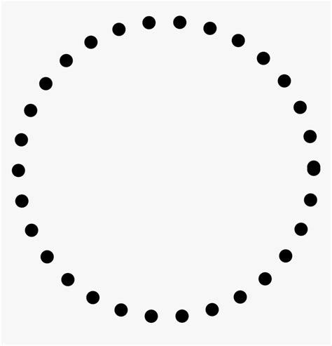 Dot Circle Png - Circle Of Dots Transparent, Png Download - kindpng