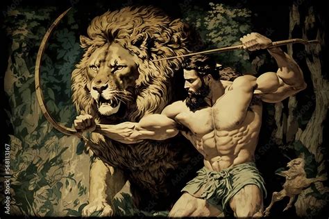 Hercules Vs Nemean Lion