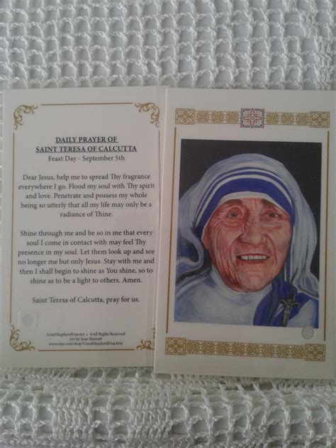 Mother Teresa Prayer Card | ubicaciondepersonas.cdmx.gob.mx