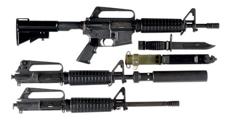 Lot Detail - (N) COLT M16A2 MACHINE GUN WITH KNIGHTS ARMAMENT SUPPRESSOR AND ACCESSORIES (FULLY ...