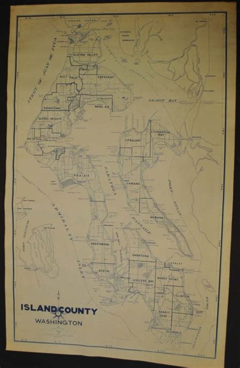 Island County, Washington 1958 - Kroll Antique Maps