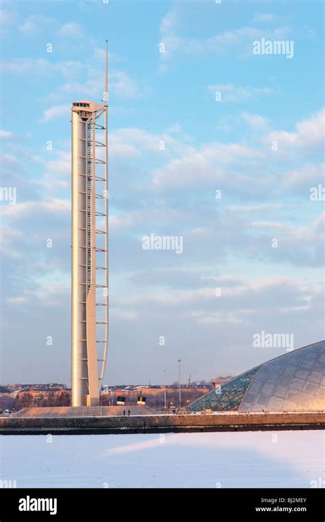 The Glasgow Tower and the Glasgow Science Centre, Scotland, UK Stock ...