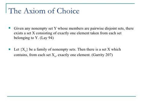 Axiom of Choice