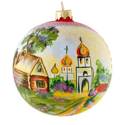 "Ukrainian Village" Hand Painted Christmas Ball. Made in Ukraine ...