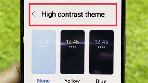 What is High contrast theme in Samsung Phones || Accessibility - YouTube