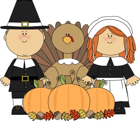 Pilgrims, Turkey and Harvest Clip Art - Pilgrims, Turkey and Harvest ...