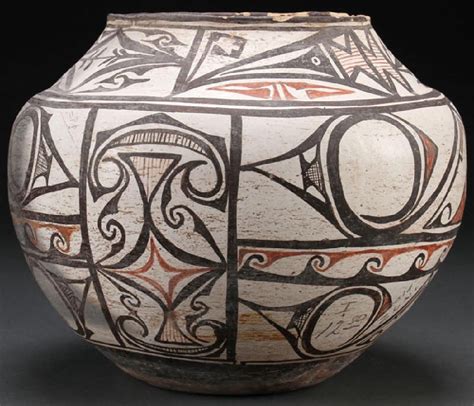 NATIVE AMERICAN ZUNI POTTERY OLLA, LATE 19TH C - Jun 27, 2017 | Jackson's International ...