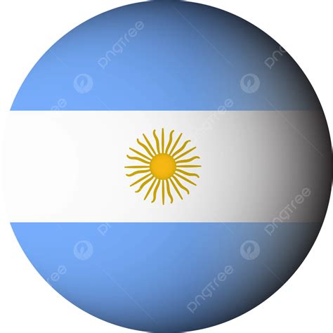 Argentina Flag Sphere Ball Icon Transparent Vector, Argentina Flag Icon, Argentina Flag Profile ...